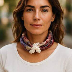 NWT SILKLETTE Paradis! 100% Fine Silk Kerchief Scarf MULTICOLOR